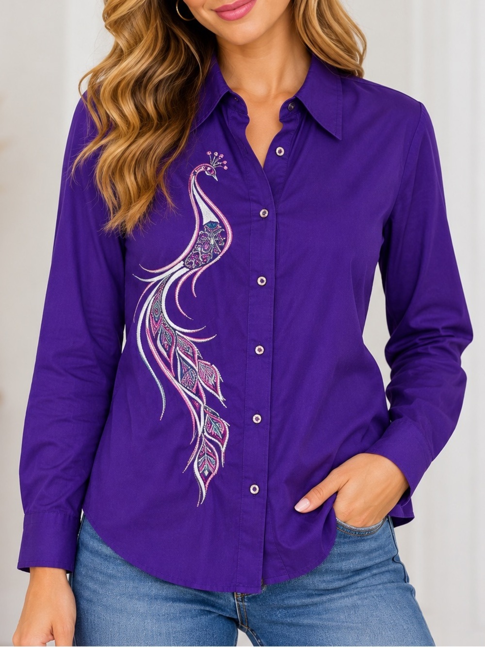 Bob Mackie Embroidered Top